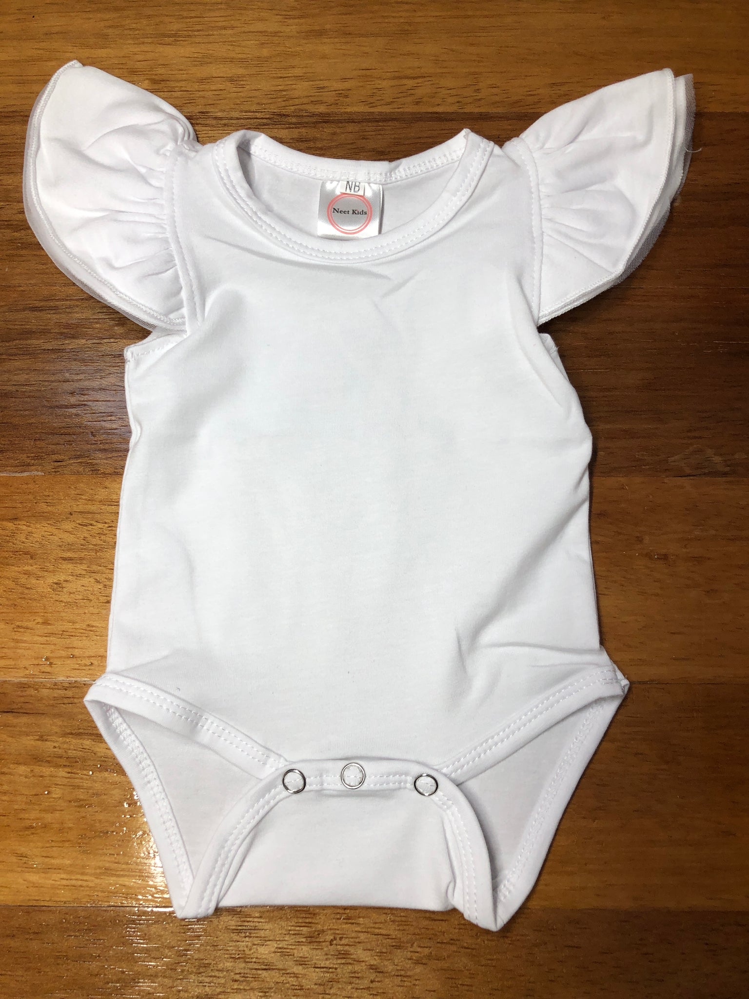 Short Sleeve Tulle Flutter White – Neet Kids