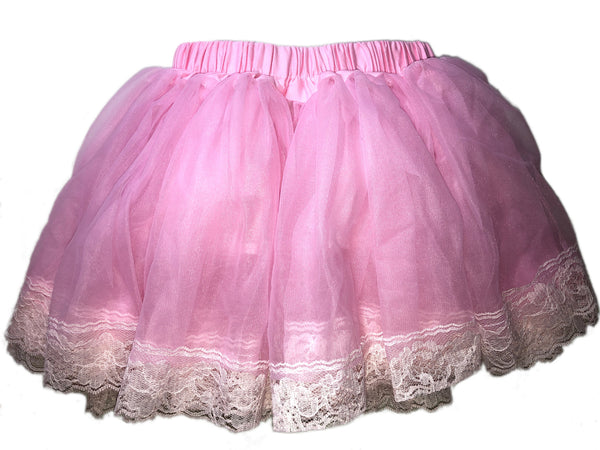 Tutu Lace Skirt - Pink