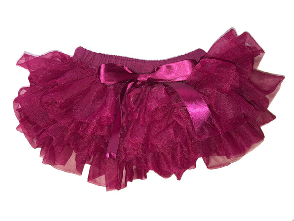 Tutu Ruffle Bloomers - Wine Red