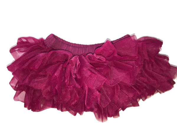 Tutu Ruffle Bloomers - Wine Red